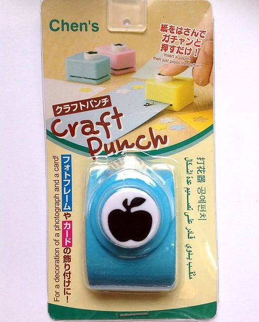 

Дырокол фигурный Яблоко кнопка 1,8 см