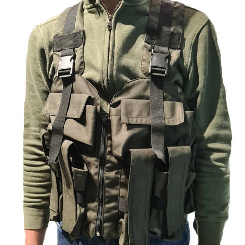

Жилет разгрузочный Olive (4 АК/РПК, 4 гранаты, 2 кармана) 070322
