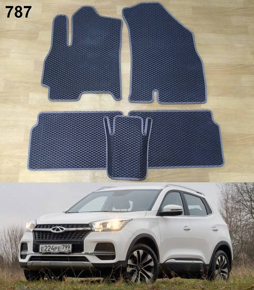 

Коврики ЕВА в салон Chery Tiggo 4 '17-, Черный