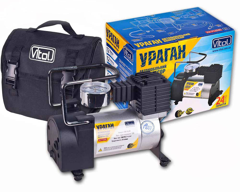 

Компрессор автомобильный Ураган Vitol КА-У12040