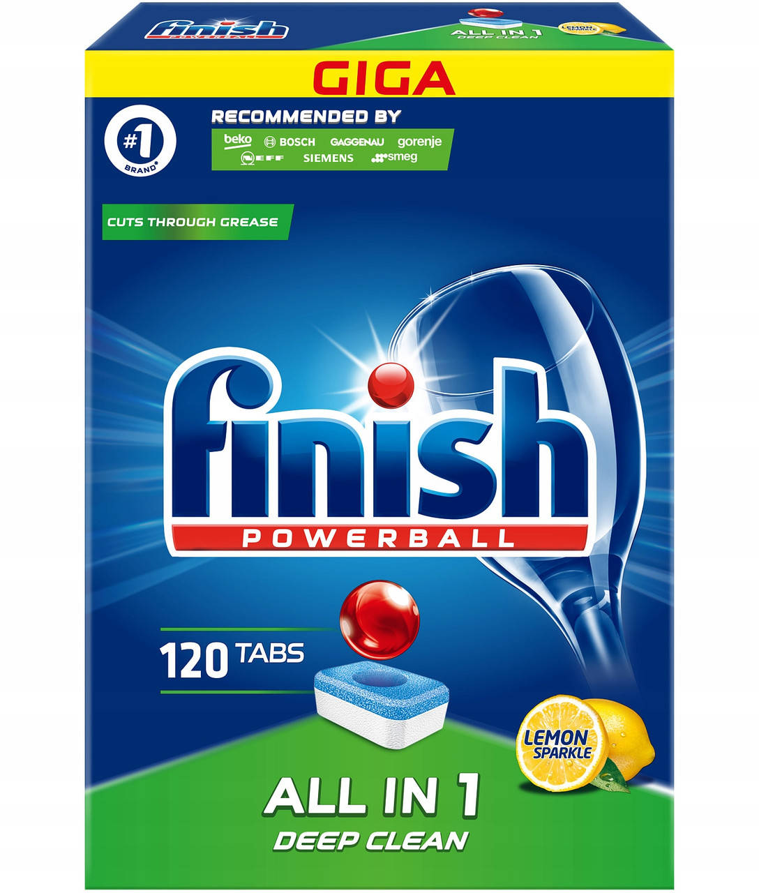 

Таблетки для посудомийної машини Calgonit Finish ALL-IN 120шт