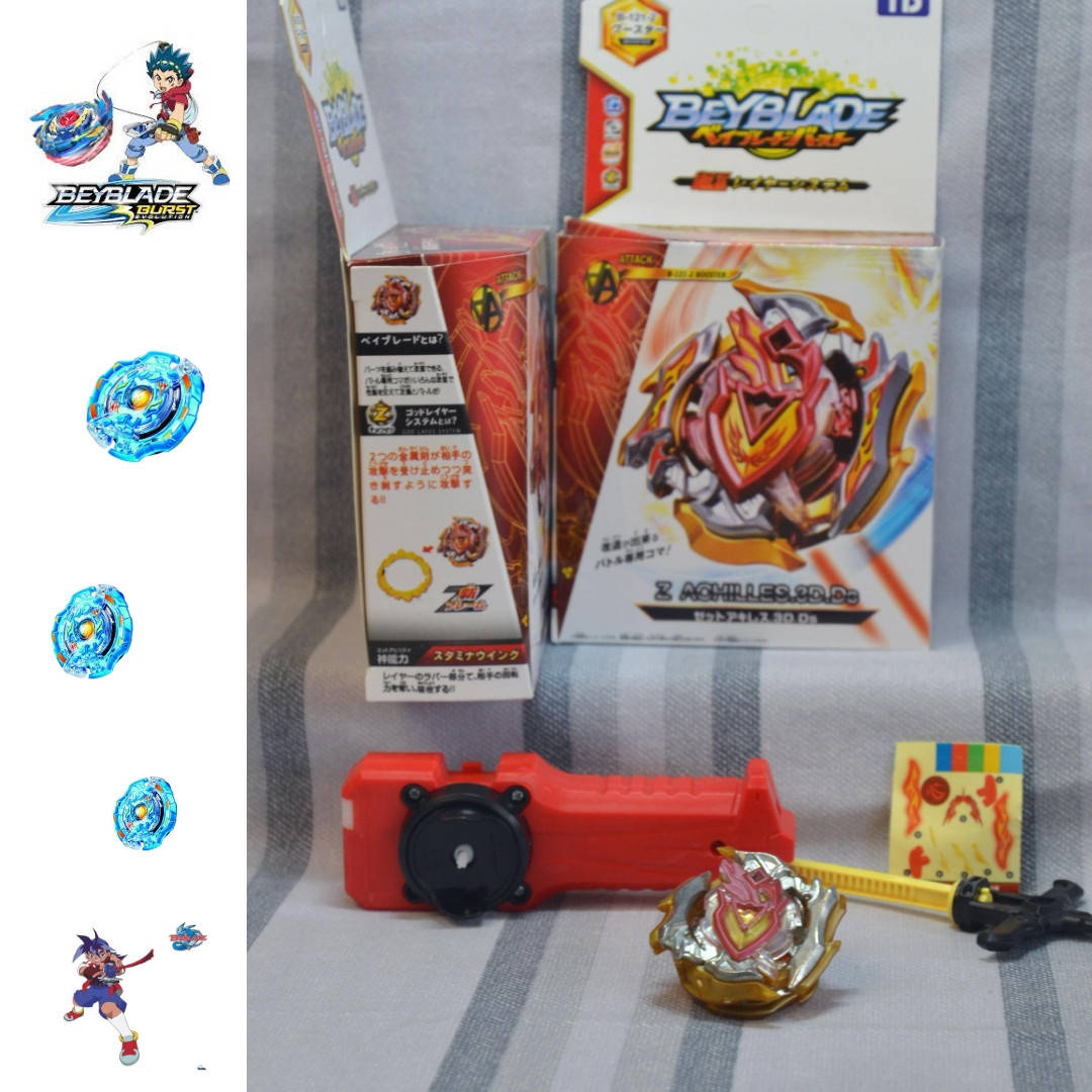 

Beyblade. B-121-2 Z Achilles.3D.Ds (ручка) Бейблейд
