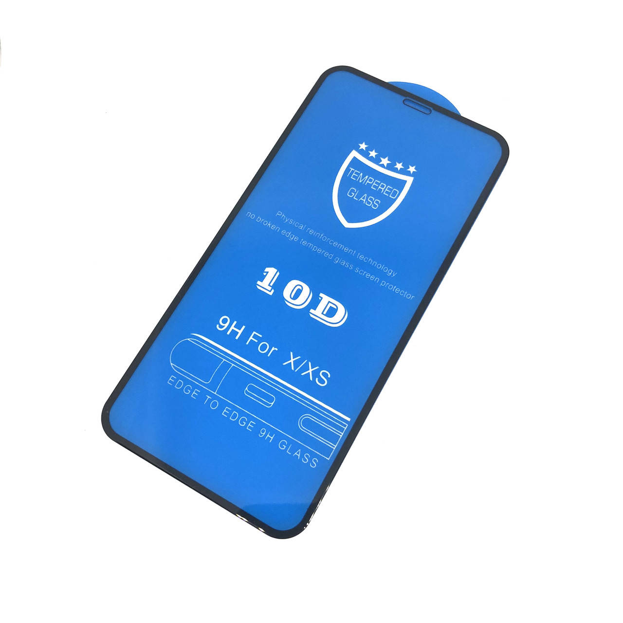 

Стекло 10D для iPhone X/Xs черное, Черный
