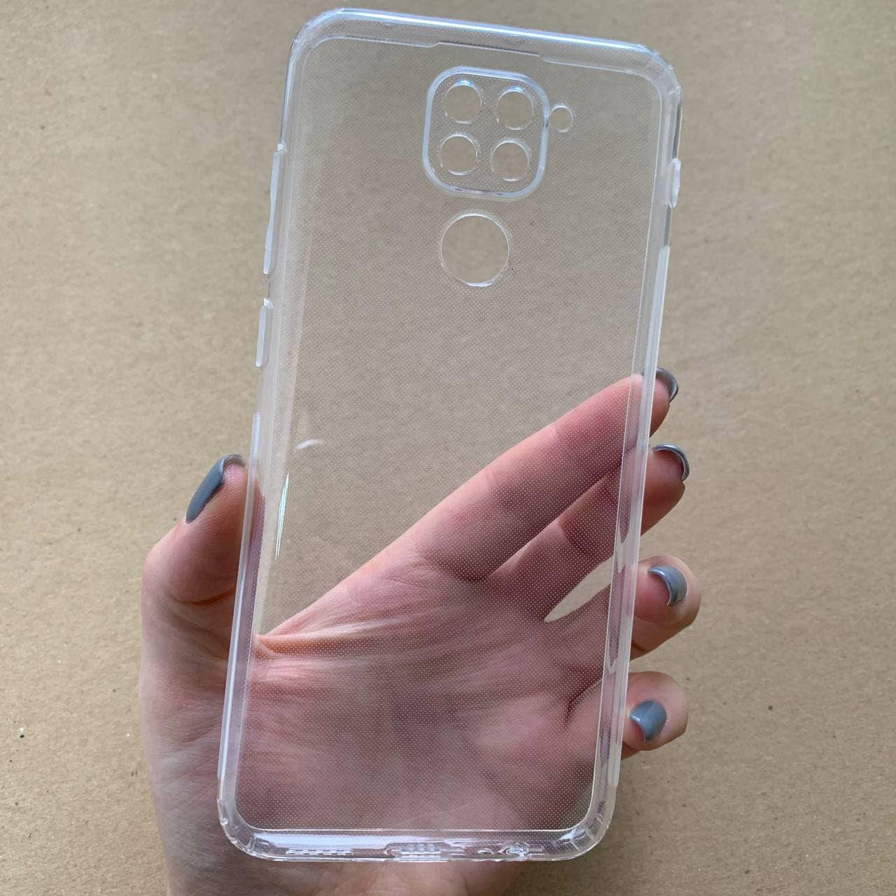 

Чехол для Xiaomi Redmi Note 9 силиконовый с заглушками чехол на телефон сяоми нот 9 прозрачный THN