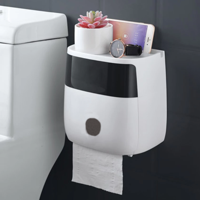 

Органайзер тримач для туалетного паперу Towel Holder Black, Белый