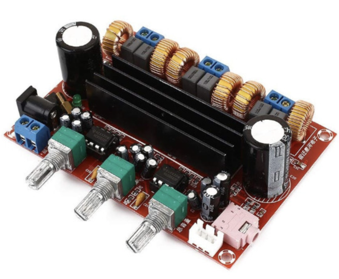 

Аудио усилитель TPA3116 2.1 2х50Вт + 100Вт 12-24В 4А стерео+сабвуфер