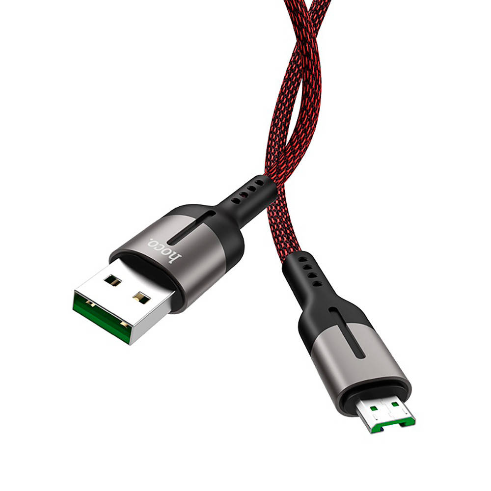 

USB Кабель HOCO U68 USB - MicroUSB (4A) (1.2М) (черный)