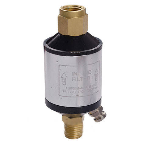 

Мини-фильтр для покрасочного пистолета 1/4" в металлическом корпусе Intertool PT-1403