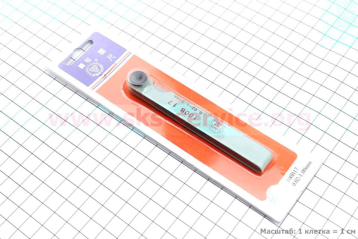 

Щупы для регулировки зазоров клапанов 0,02-1,00mm, к-кт (332020)