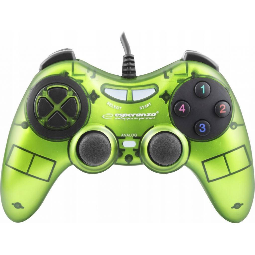 

Проводной геймпад Esperanza Fighter PC Green (EGG105G), Зелёный