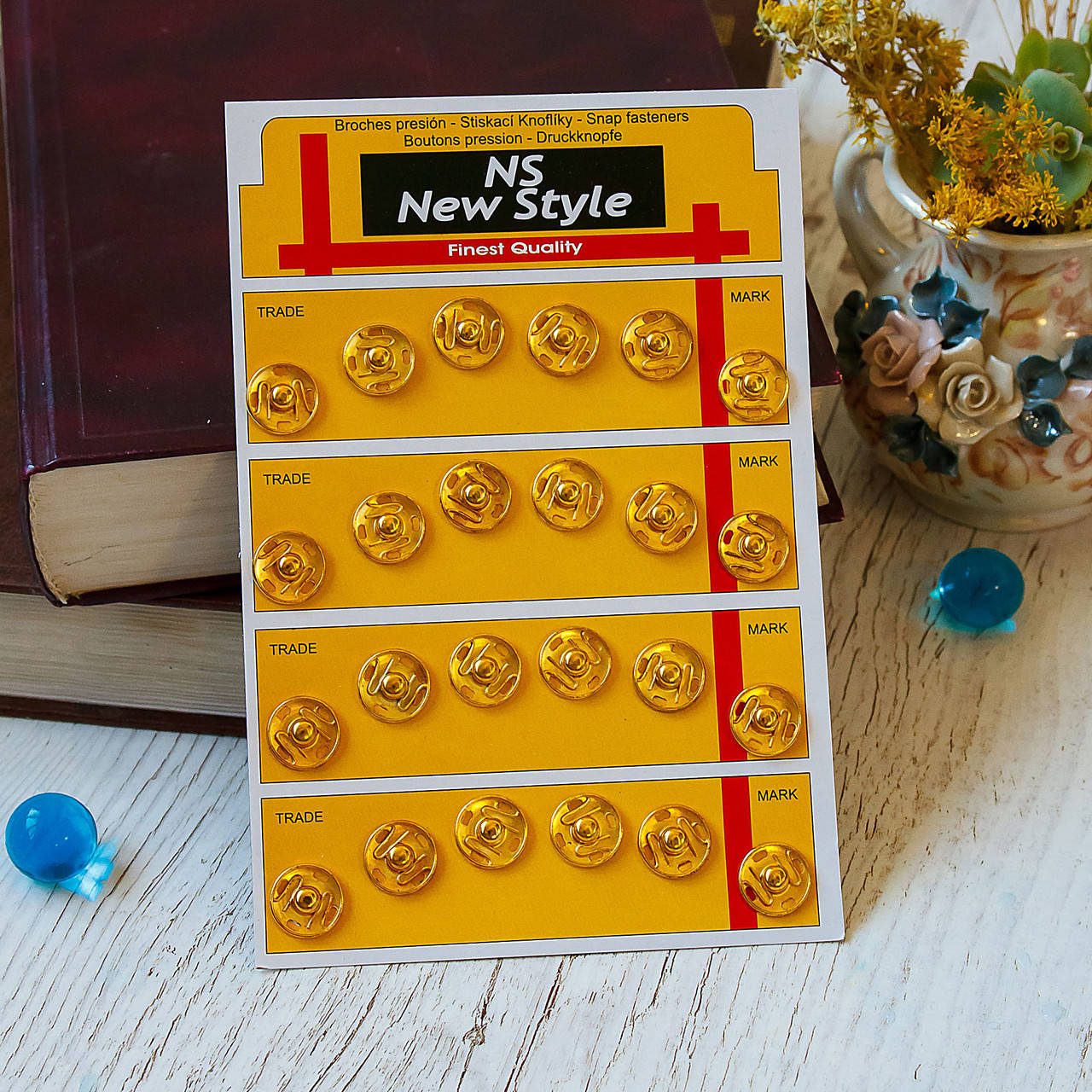 

Кнопки пришивные швейные / цвет золотой / диаметр 15 мм / упаковка 24 шт, Золотистый