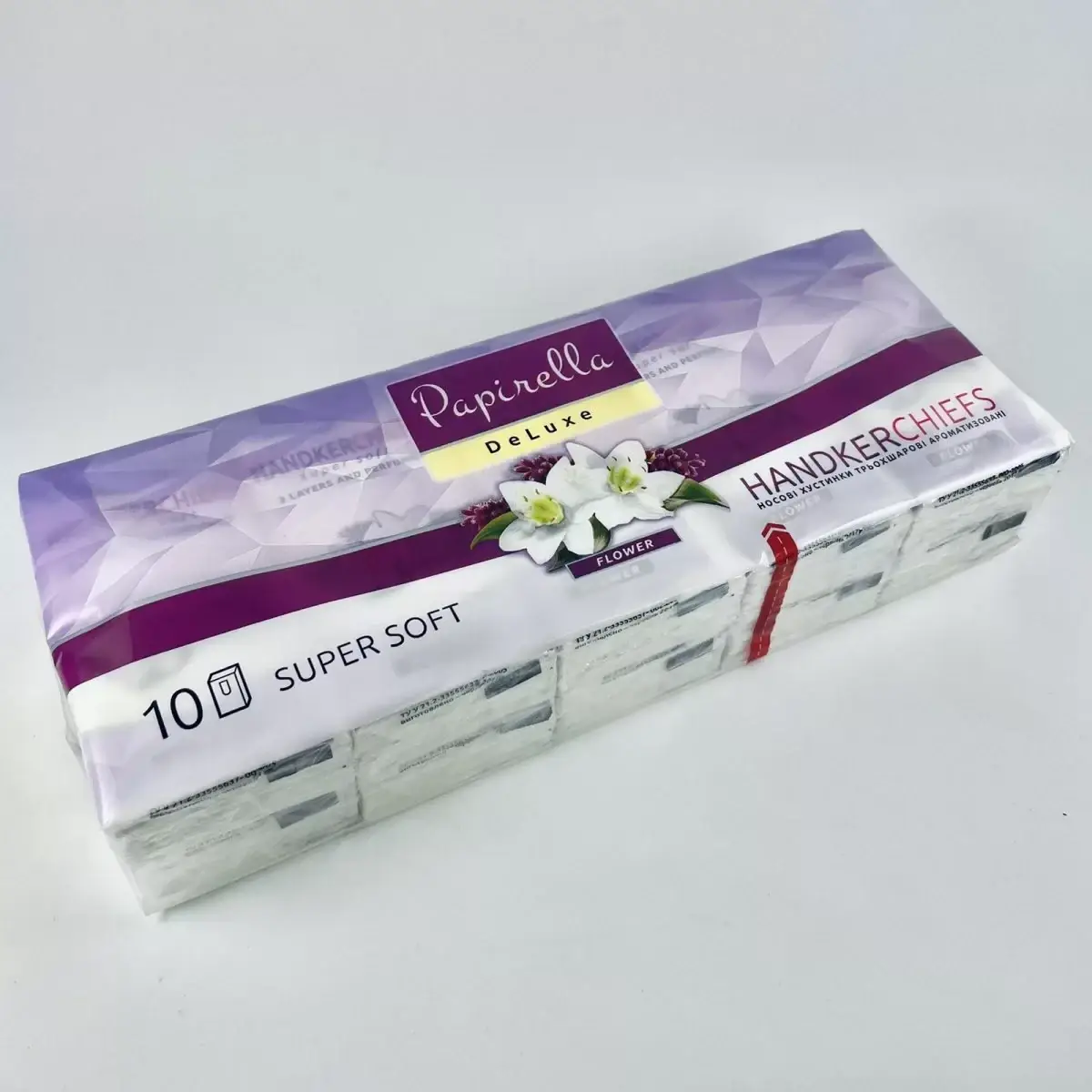 

Носовой платок Papirella Deluxe 3-х слойные ароматизированые (10шт / уп; 21уп / ящ)
