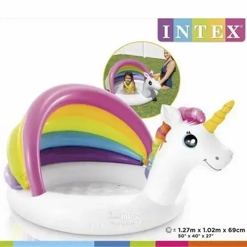 

Детский надувной бассейн Intex 57113 Единорог 127-102-69 см, 45 литров
