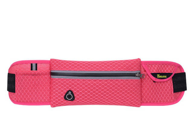 

Сумка - пояс, чехол для бега, спорта, велосипеда, фитнеса, на пояс, Tanluhu розовый