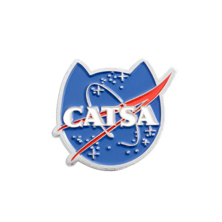 

"Кот НАСА Catsa" значок (пин) металлический
