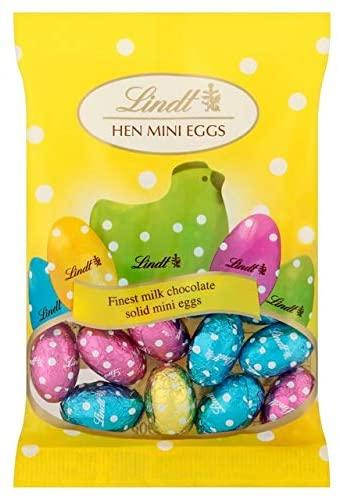 

Шоколадные яйца Lindt Hen Milk Chocolate Mini Eggs 90g