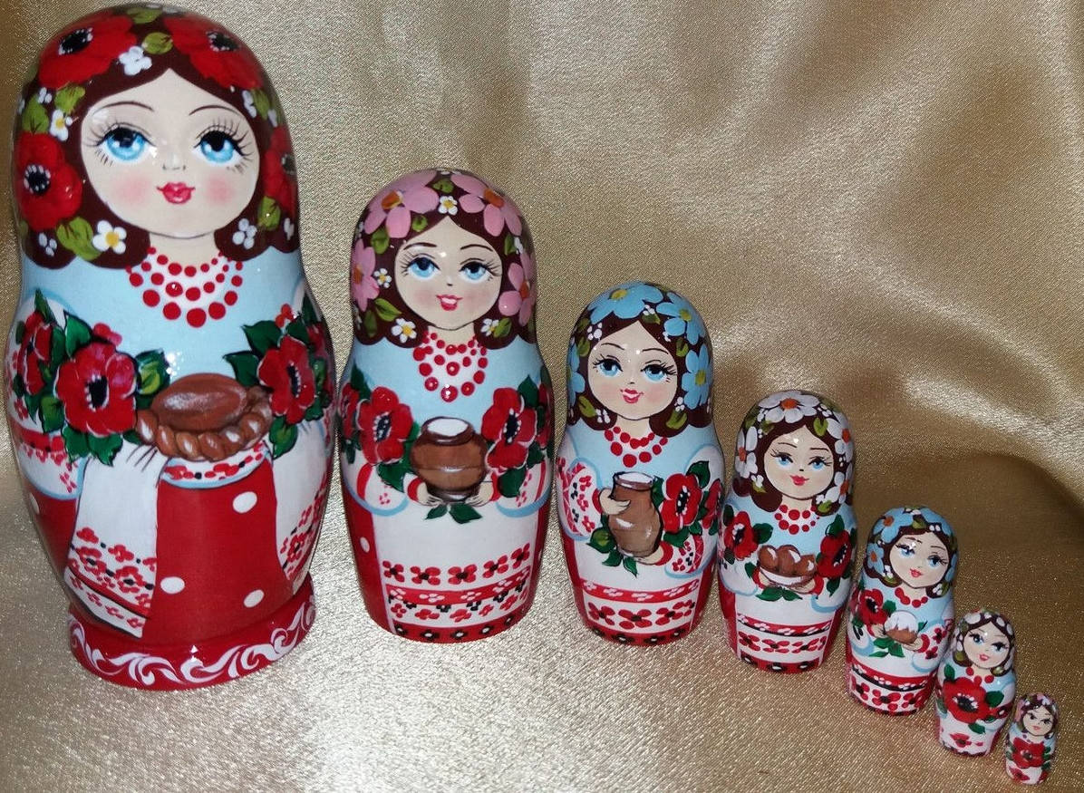 

Матрешка расписная 7 местная