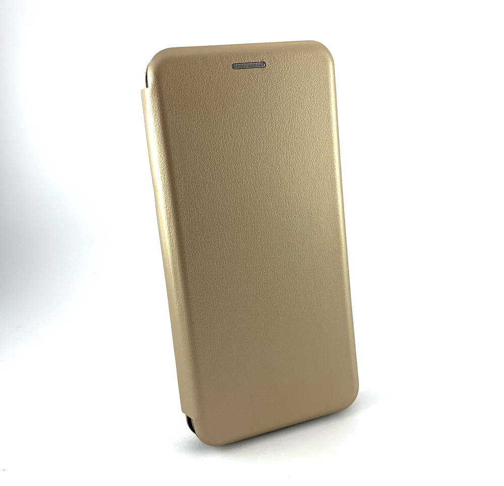 

Чехол на Tecno Spark 7 книжка Luxo боковой с подставкой противоударный карман для купюр золотой