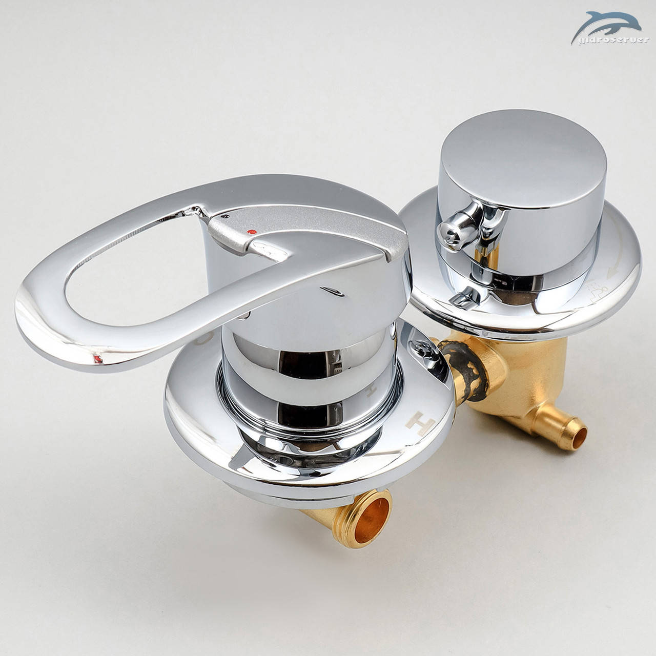 

Смеситель для гидробокса, душевой кабины S2-9 на 2 положения., Хром