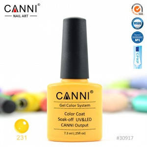 

Гель-лак CANNI № 231 (пастельный желтый)