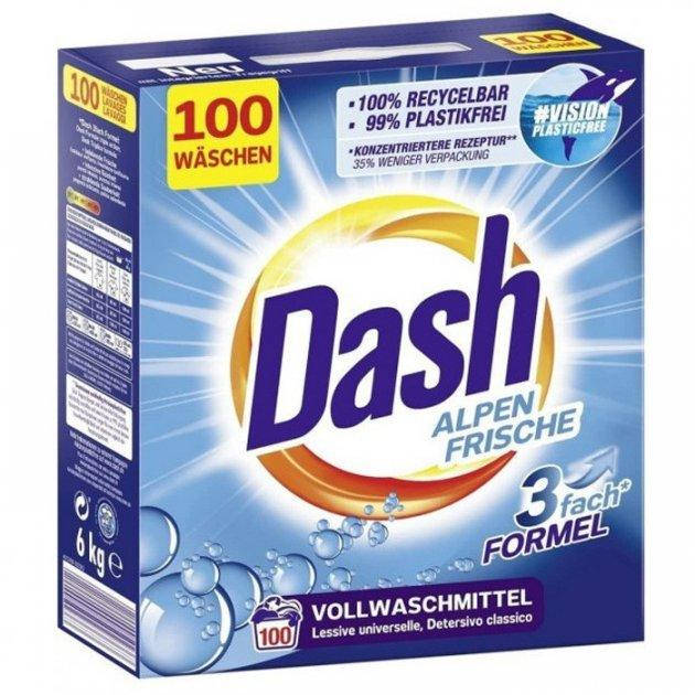 

Пральний порошок Dash ALPINE FRISCHE 6кг 100 прань