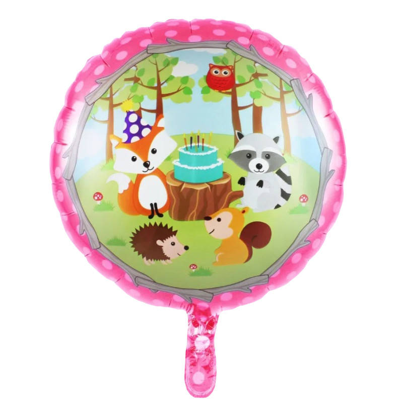 

Фольгированный шар круг Лесные звери 18" Китай