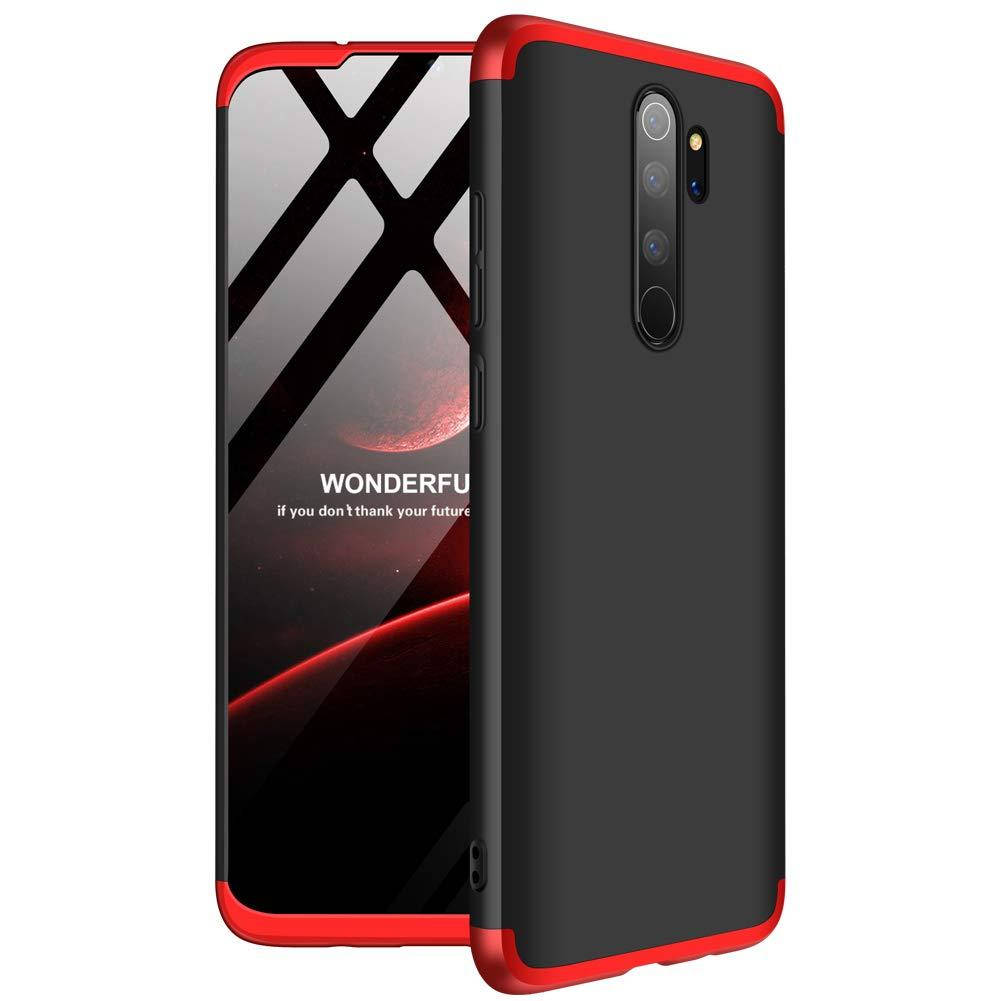 

Чехол GKK 360 для Xiaomi Redmi Note 8 Pro бампер оригинальный Black-Red