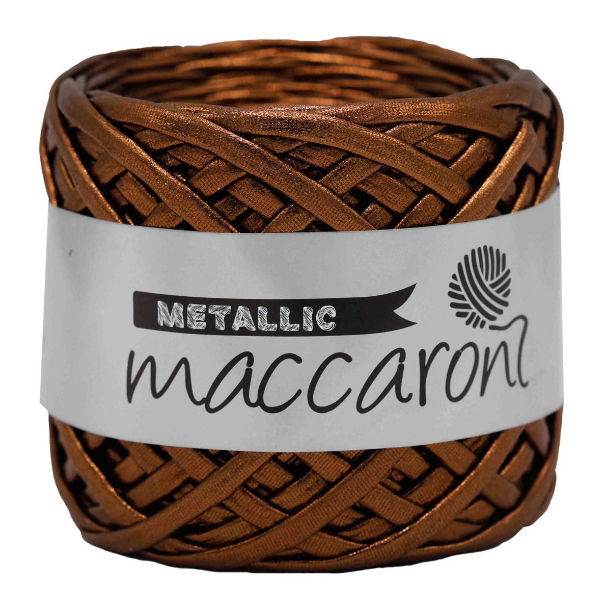 

Пряжа под кожу Metallic Maccaroni,коричневый