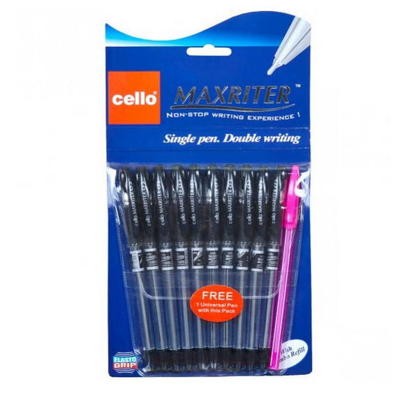 

Ручка шариковая масляная "CELLO" серии "MAXRITER", черная