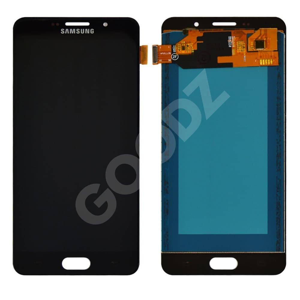 

Дисплей для Samsung A710F DS Galaxy A7 (2016) с тачскрином в сборе, цвет черный, IPS (TFT), уценка