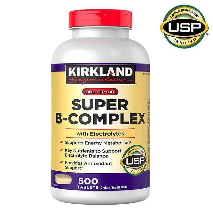 

Витамины Super B-Complex,Kirklan22 500 таблеток годен до 09.2023
