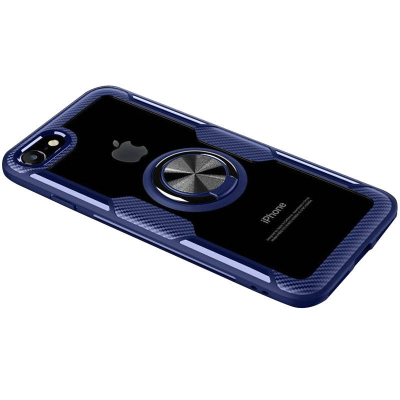 

Чехол под магнитный держатель для Apple iPhone 7 / 8 / SE (2020) (Бесный / Синий)