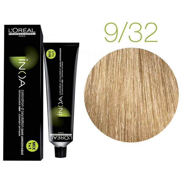 

Крем-краска для волос L'Oreal Professionnel INOA Mix 1+1 №9/32 Бежевый 60 мл