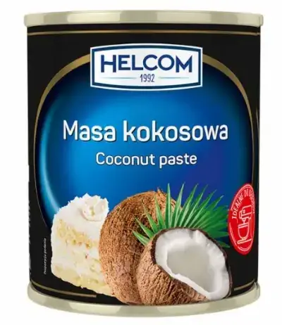 

Кокосовая масса Masa Kokosowa Helcom, 430г (Польша), ж/б, кокосовая начинка