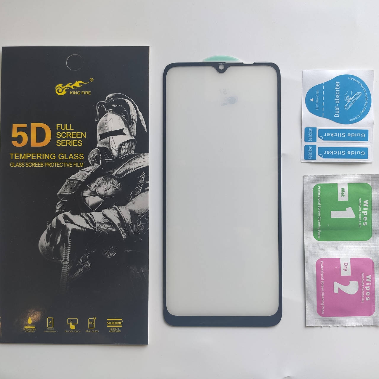 

Изогнутое защитное стекло для Xiaomi Redmi 9C 5D 9H на весь экран телефона Черный