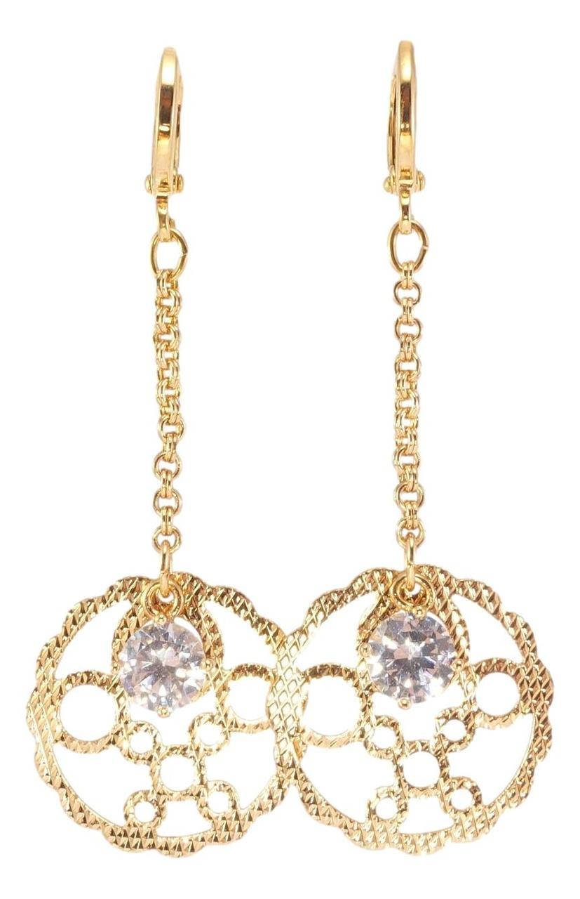 

Серьги Xuping Позолота 18K подвески "Декоративные круги на цепочке"