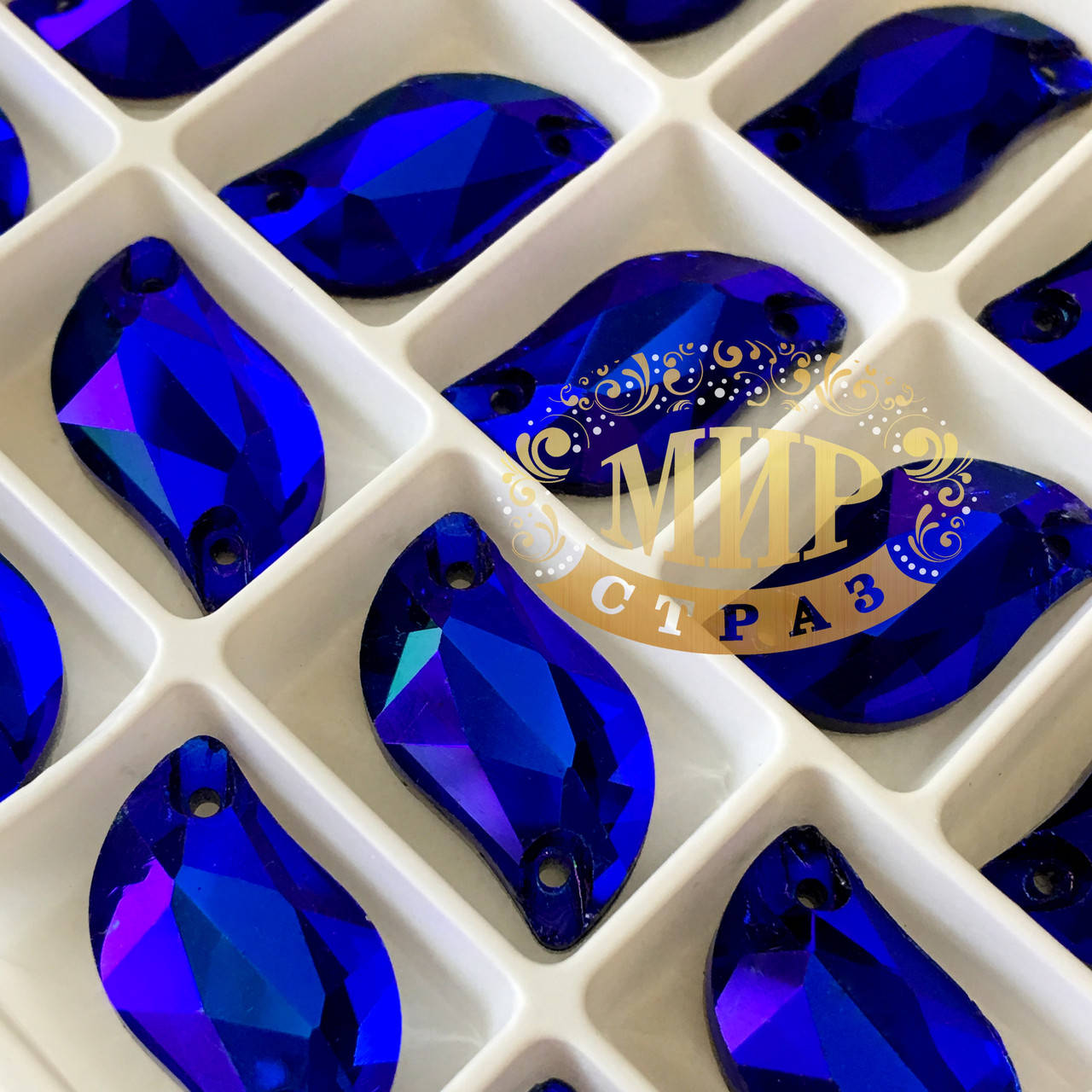 

Листики Стекло Sapphire AB Размер 10х20мм
