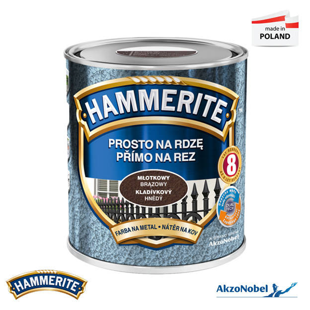 

Краска Hammerite молотковая, Коричневая, 0.7 л