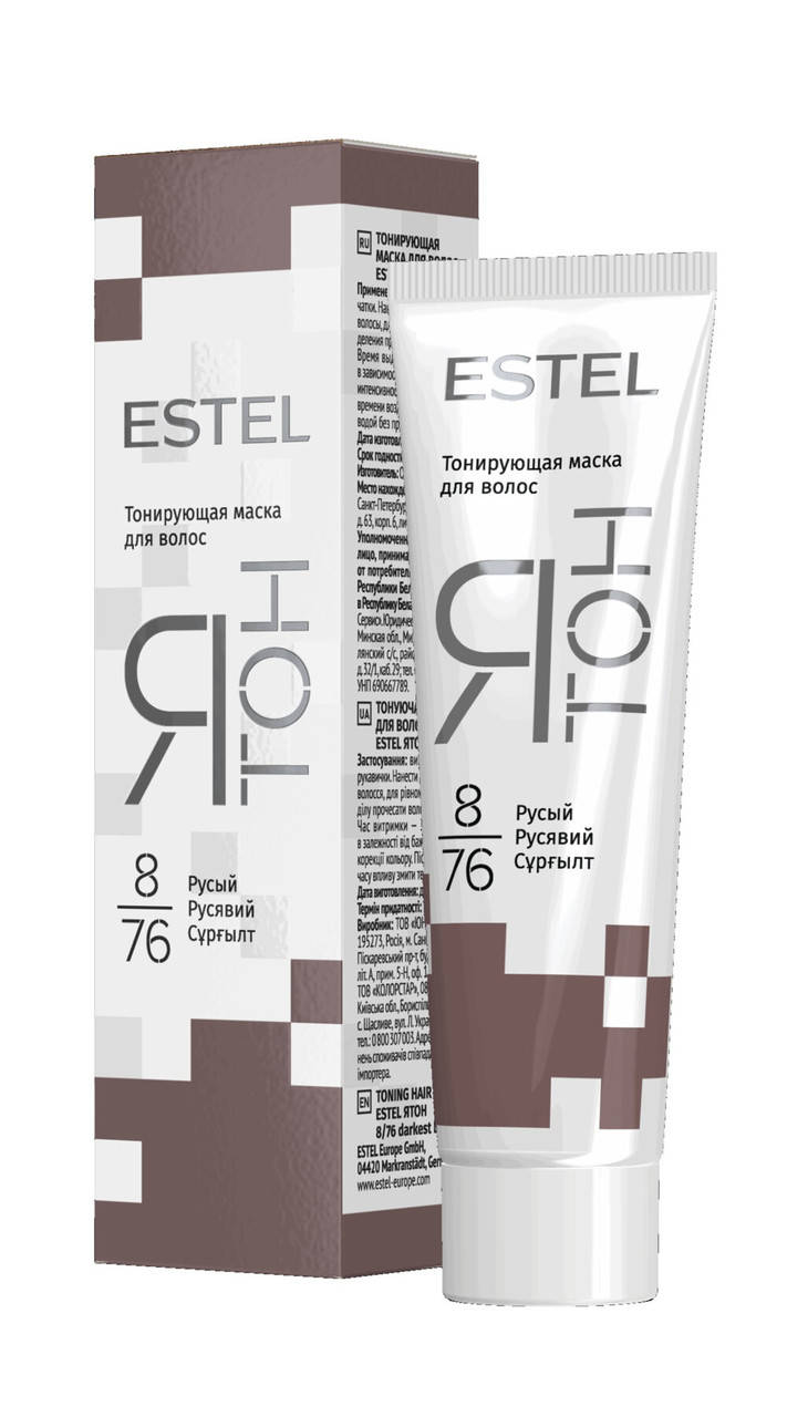 

Тонирующая маска для волос ESTEL ЯТОН 8/76 Русый, 60 мл