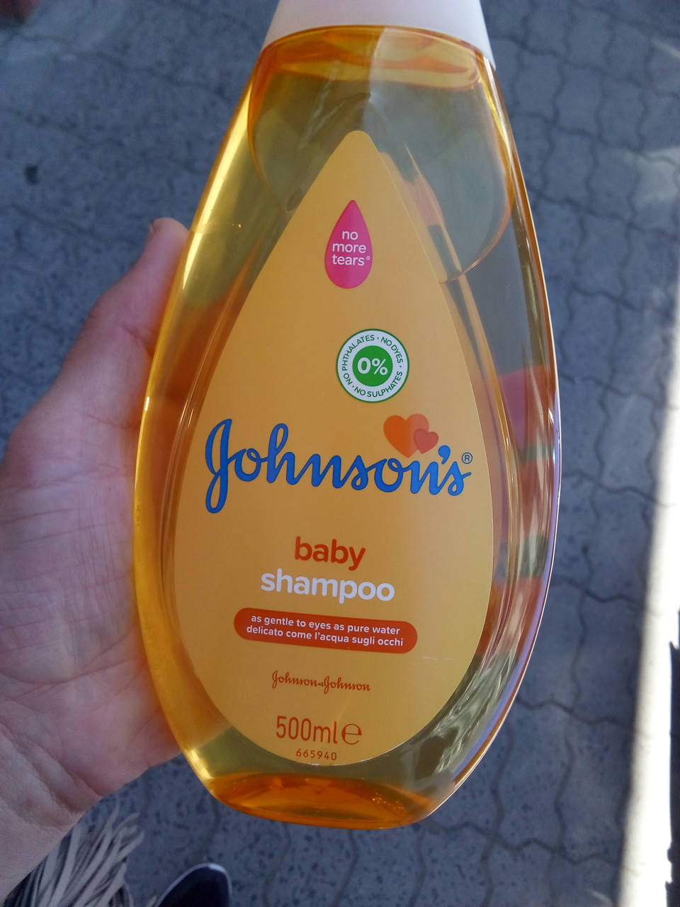 

Детский шампунь для волос Johnson's Baby бережный ежедневный уход, 500 мл