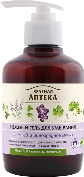 

Зелена Аптека Гель д/вмив. Шавлія