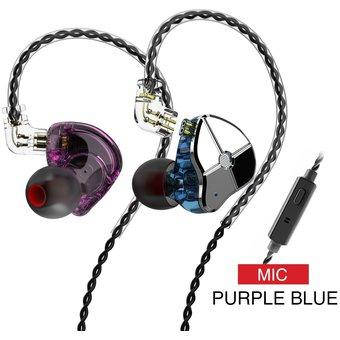 

Наушники гибридные TRN ST1 с микрофоном purple-blue