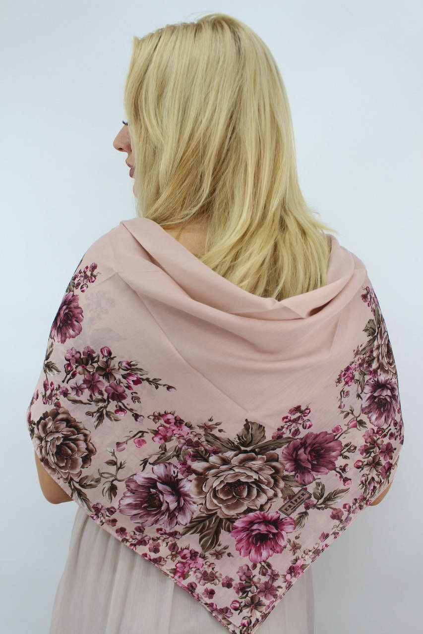 

Хустка батистова турецька "Лейла" 328038, Синий