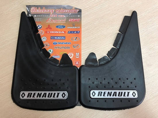 

Брызговики с надписью "Renault" мягкие "Mud-Flaps"(2шт)