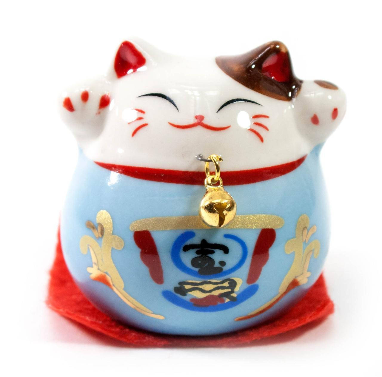 

Статуэтка Кошка Манэки Нэко (5х5х5 см) голубая, Голубой