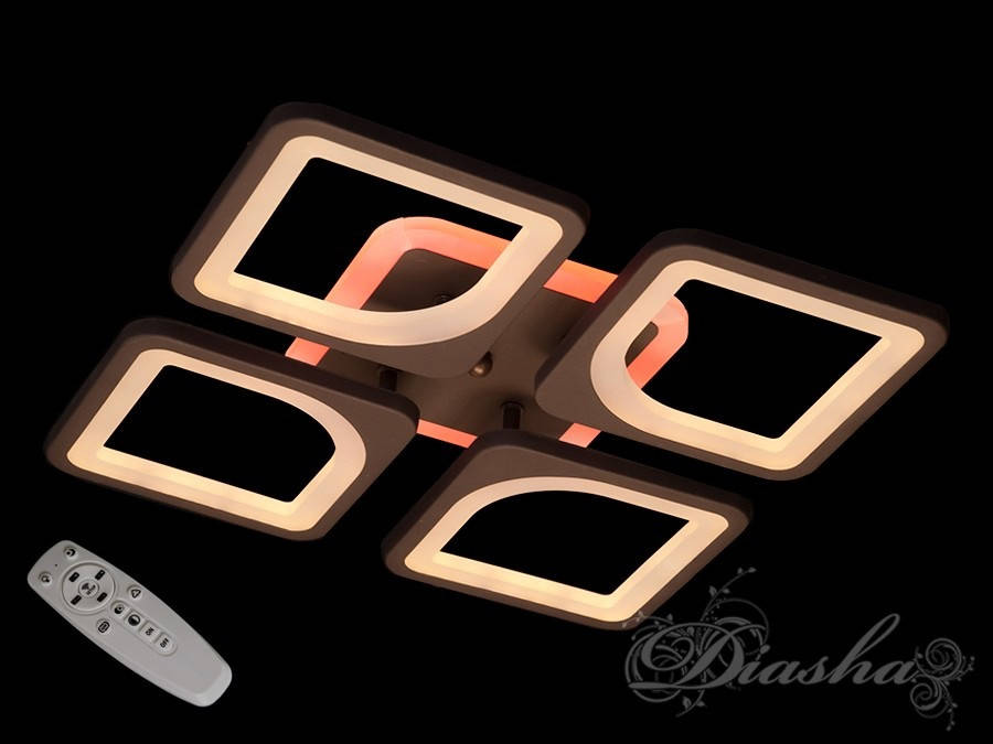 

Квадратная люстра S8060/4CF LED 3color dimmer