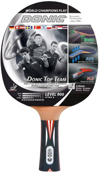 

Ракетка для настольного тенниса Donic Top Team 900 для продвинутых игроков (754199)
