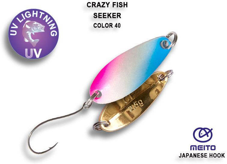 

Колеблющаяся блесна Crazy Fish Seeker 2 г 40