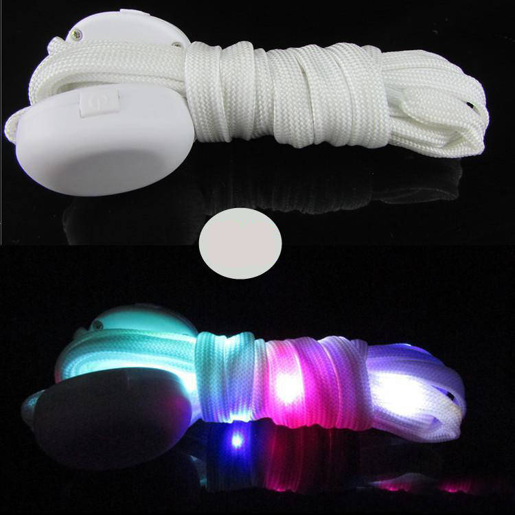 

Шнурки для обуви с LED подсветкой белые