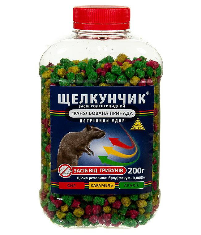 

Щелкунчик от мышей в цветных гранулах 200г